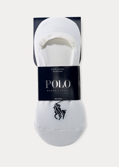 Men's Polo Ralph Lauren No-Show Liner 3-Pack Socks | 761832VNW